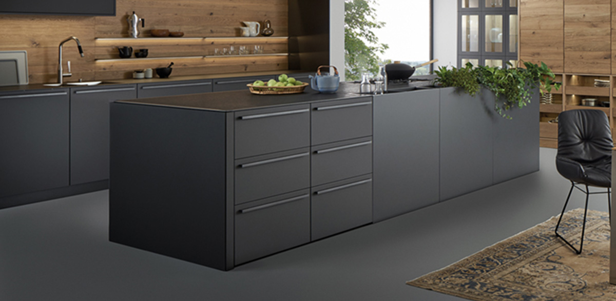 grey kitchen cabinets modern