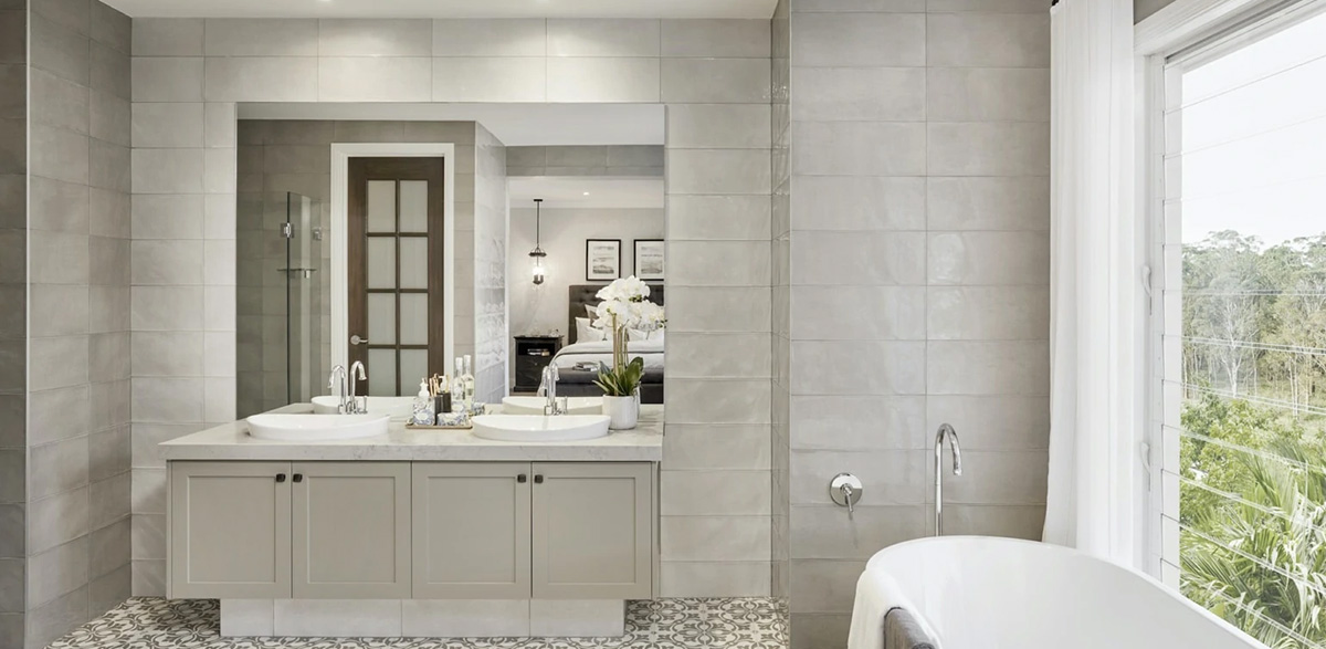 white double sink bathroom vanity